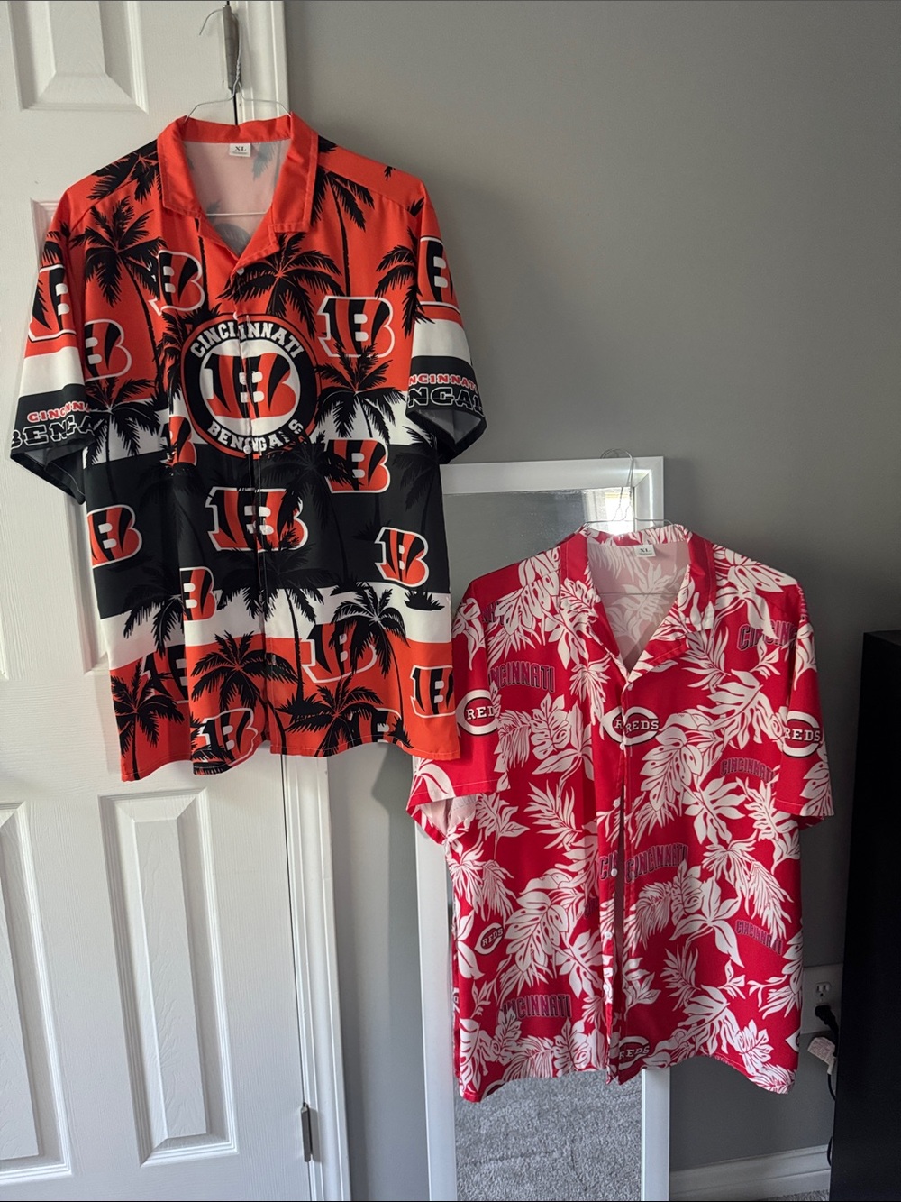 Cincinnati Bengals and Cincinnati Reds Hawaiian Jersey Shirts